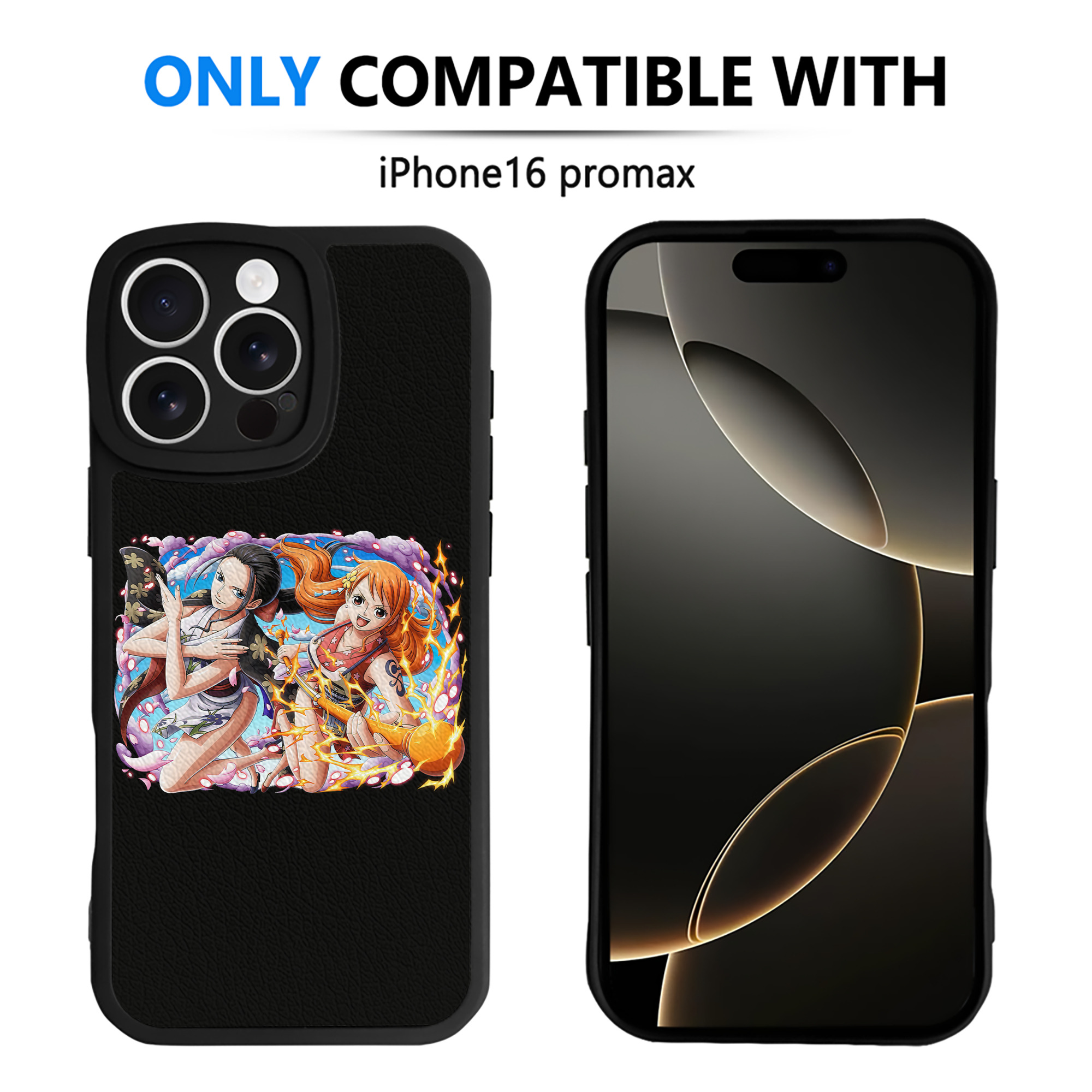 （画像用） ワンピース ナミ ONE PIECE Nami 【iPhone 16シリーズ対応】シリコンスマホケース（レザー調） 材質：シリコン